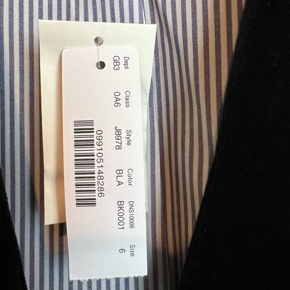 J.Crew Parke Velvet Blazer Black Button Front Lined Pockets Classic Preppy Sz 6 - Picture 6 of 9